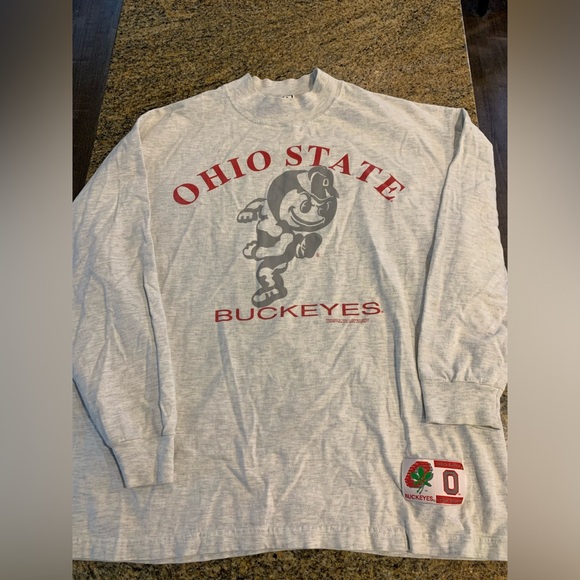 Vintage Tops - Vintage Ohio State Long Sleeve T-shirt Size Large